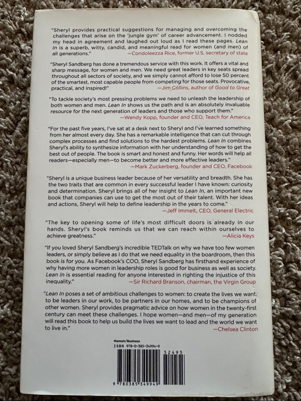 Lean In by Sheryl Sandberg - Picture 2 of 4